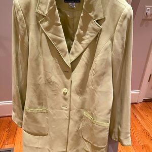 Randolph Duke 100% Silk Two piece Skirt Suit. The Look